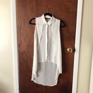 Zara high low shirt
